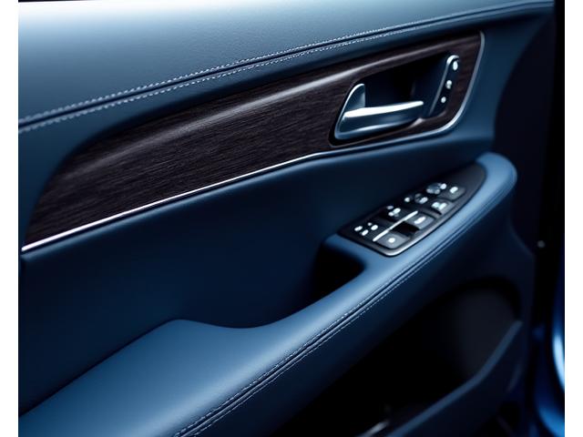 Panel pintu kereta yang disuai dengan sisipan kulit premium
