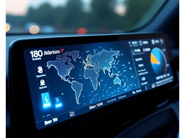 Paparan dashboard monitoring kenderaan dengan data sensor IoT