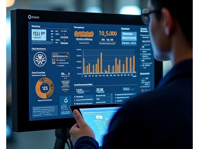 Paparan dashboard AI dengan grafik data prestasi kenderaan masa nyata