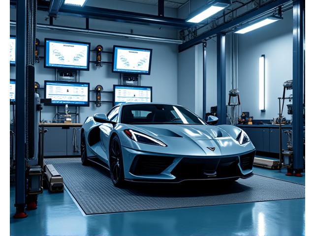 Kereta berprestasi tinggi di atas dyno oleh Torque Atelier